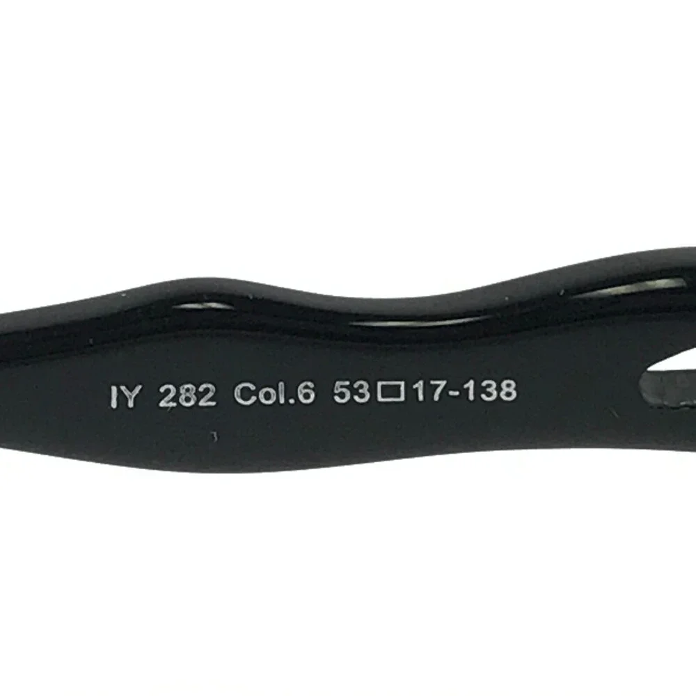 Iyoko-Inyake Eyeglasses Frames IY282 Col.6 Black Rectangular Full Rim 53-17-138